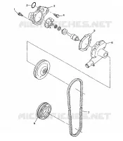 WASSERPUMPE 500 INDY 0982764(A)(B) and EUROPEAN 500 INDY E982764A (4942104210C010)