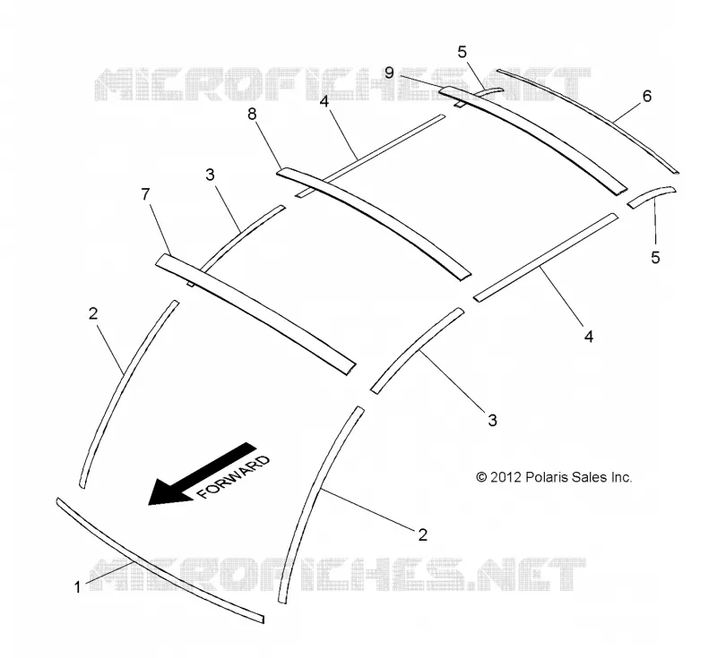 DACH TRIM, 4 PASSENGER