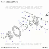 HINTERRADAUFHÃ„NGUNG HUBS, CARRIER AND BRAKE DISC