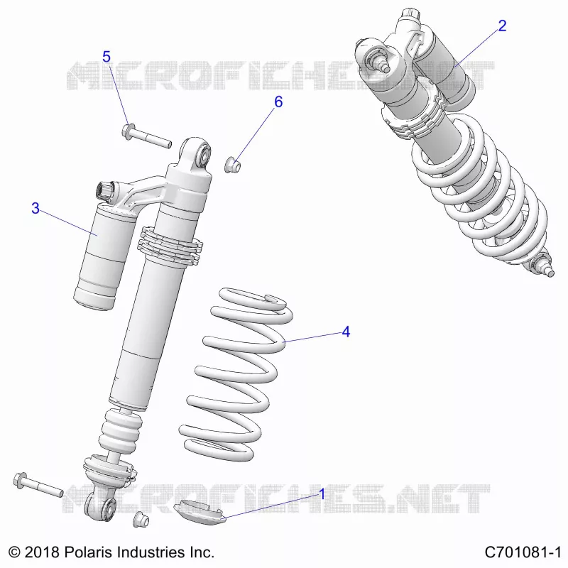 SUSPENSION, FRONT SHOCK MOUNTING