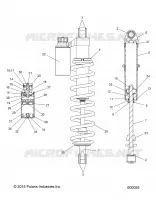 SUSPENSION, SHOCK, REAR TRACK