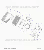 MOTOR, RADIATOR MOUNTING