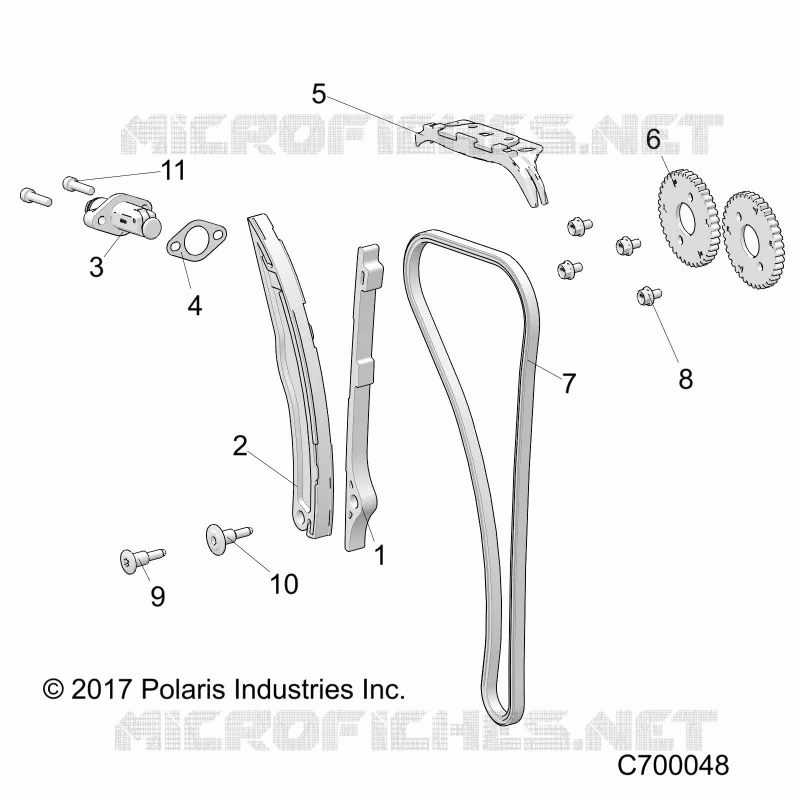 CAM CHAIN AND TENSIONER