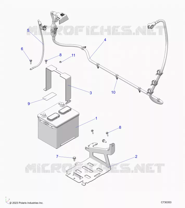 ELEKTRIC, BATTERY WITH CABLES, 12V