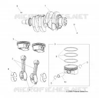 MOTOR, KURBELWELLE AND KOLBEN