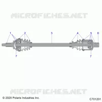 ANTRIEB, FRONT HALF SHAFT