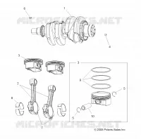 MOTOR, KURBELWELLE AND KOLBEN