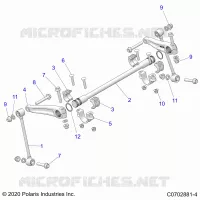 SUSPENSION, FRONT STABILISATORSTANGE