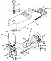 SITZ   GASBEHÄLTER ASSEMBLY 500 EFI 0942774 and EFI SKS 0942574 (4924982498002A)