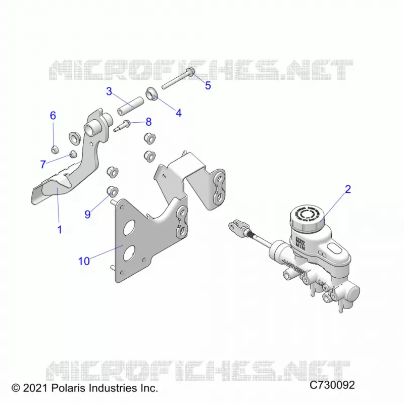 BRAKES, PEDAL AND MASTER CYLINDER