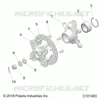 FRONT SUSPENSION HUB AND STEERING KNUCKLE