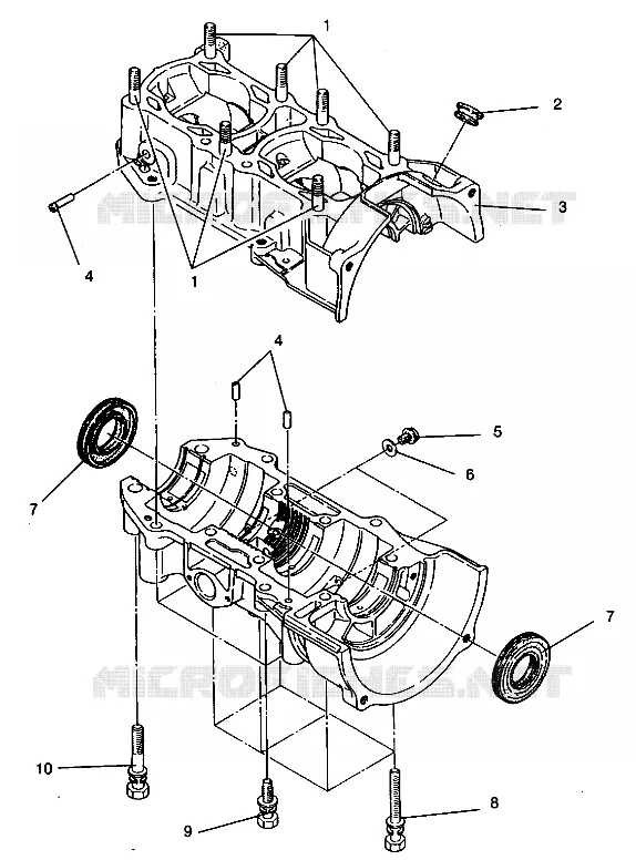 CRANKCASE ASSEMBLY CLASSIC 0942865 (4924962496038A)