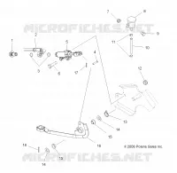 BREMSES, FOOT PEDAL AND MASTER CYLINDER
