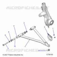 SUSPENSION, A-ARM AND STREBE MOUNTING