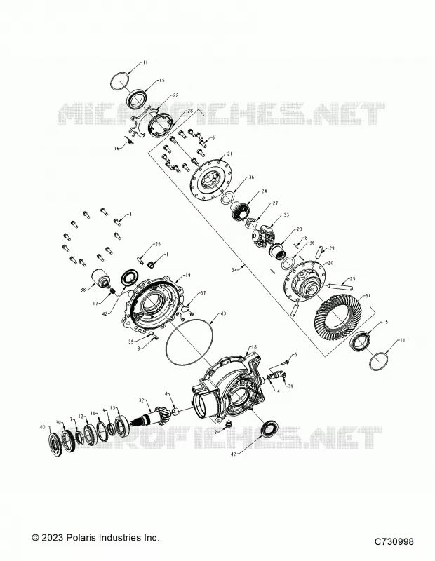 ANTRIEB, REAR GEARCASE INTERNALS