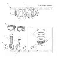 ENGINE, KURBELWELLE AND PISTON