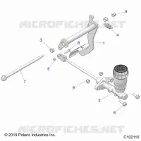 BRAKES, PEDAL AND MASTER CYLINDER MOUNTING