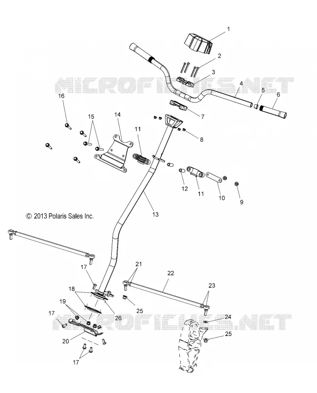 LENKUNG, H-BAR, LENKUNG POST, TIE ROD
