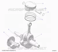 ENGINE, KURBELWELLE, PISTON AND BALANCE SHAFT