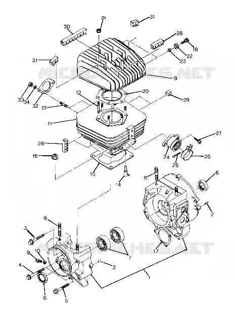 CRANKCASE AND ZYLINDER (4917721772032A)