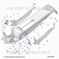 CHASSIS, CLUTCH GUARD, FOOTRESTS, AND RUNNINGBOARDS