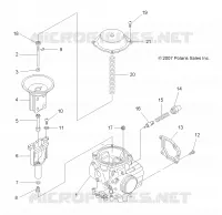 MOTOR, VERGASER UPPER