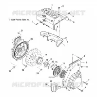 MOTOR, GEBLÄSEGEHÄUSE   RÜCKZUG ANLASSER