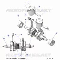 ENGINE, PISTON AND KURBELWELLE -S23TDL8RS/8RE (C601781)