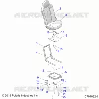 SITZ ASM. AND SLIDER