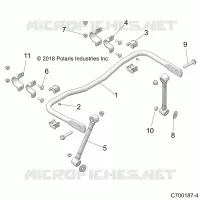 SUSPENSION, REAR, STABILISATORSTANGE