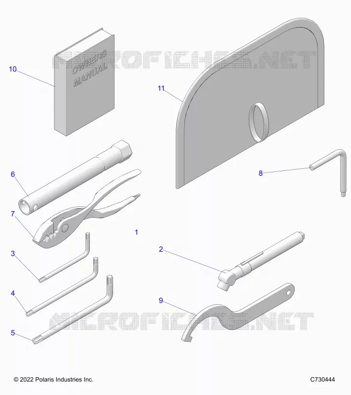REFERENCES, TOOL KIT AND BEDIENUNGSANLEITUNGS