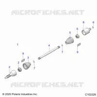 ANTRIEB, REAR DRIVE SHAFT