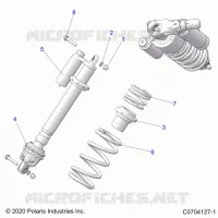 SUSPENSION, FRONT SHOCK MOUNTING
