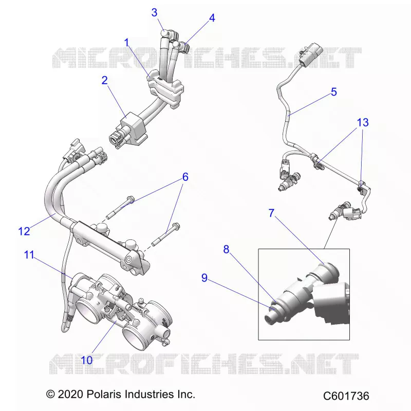 KRAFTSTOFFSYSTEM, RAIL, LINES AND THROTTLE BODY