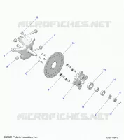 LENKUNG, FRONT HUB AND SPINDLE