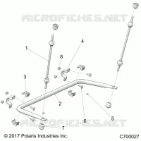 SUSPENSION, REAR STABILISATORSTANGE