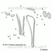 CAM CHAIN AND TENSIONER
