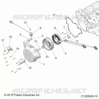 ENGINE, STATOR AND FLYRAD