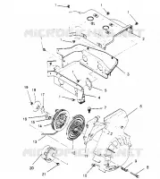 Gebläsegehäuse and  RÜCKZUG ANLASSER ASSEMBLY SPORT 0950443, SPORT TOURING 09 (4928822882D004)