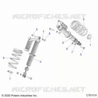 SUSPENSION, FRONT SHOCK MOUNTING