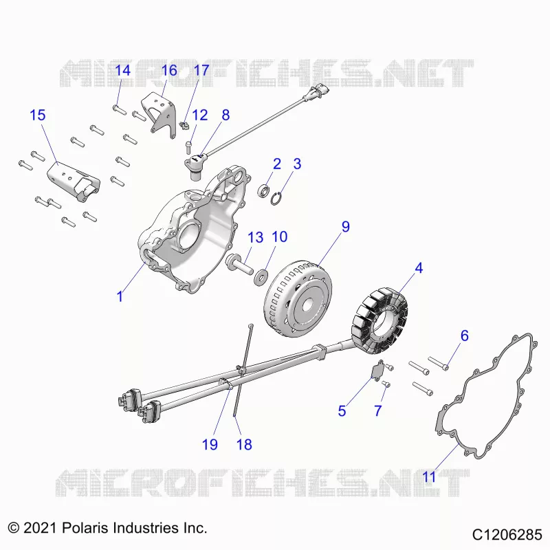 ENGINE, STATOR AND FLYRAD