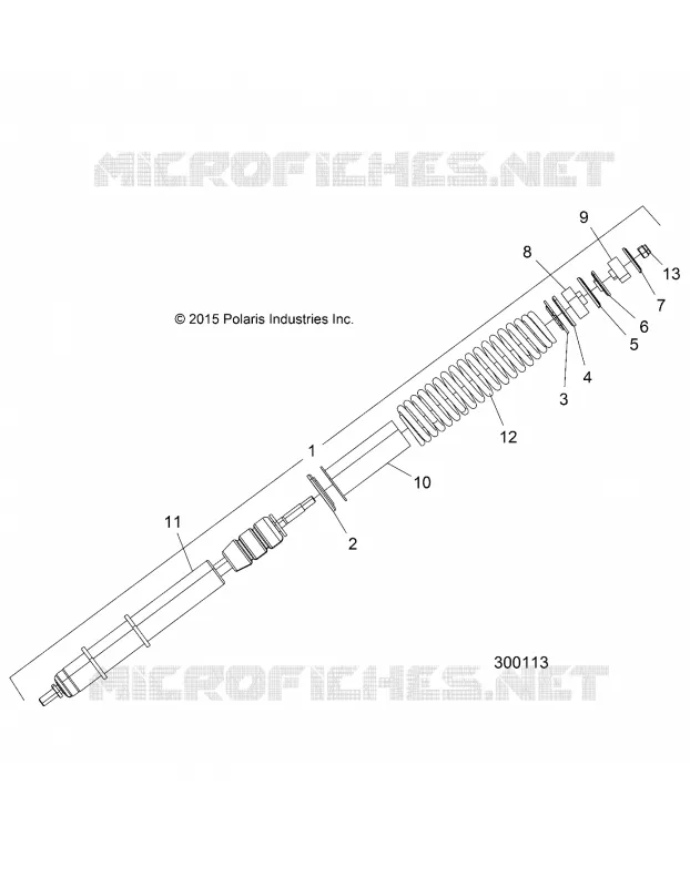 SUSPENSION, FRONT STREBE