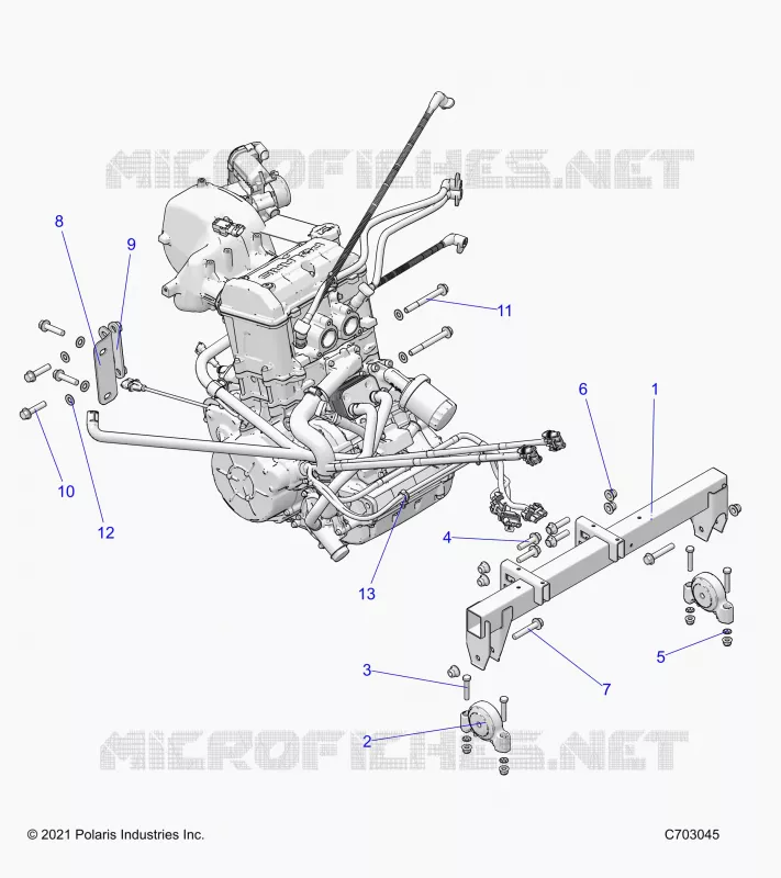 MOTOR, MOUNTING & LONG BLOCK