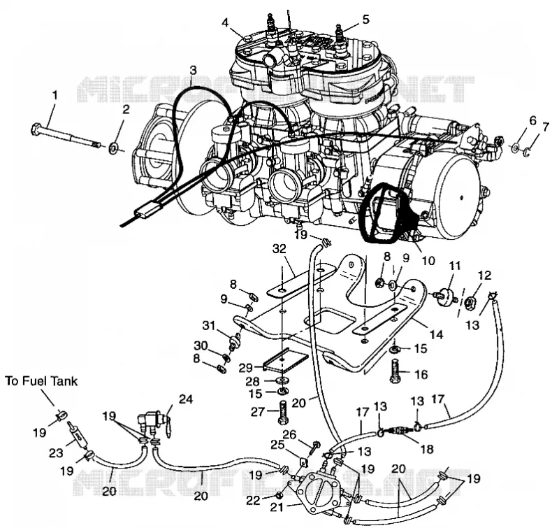 MOTORAUFHÄNGUNG 600 RMK 0980958 and  EUROPEAN 600 RMK E980958 (4944634463C005)