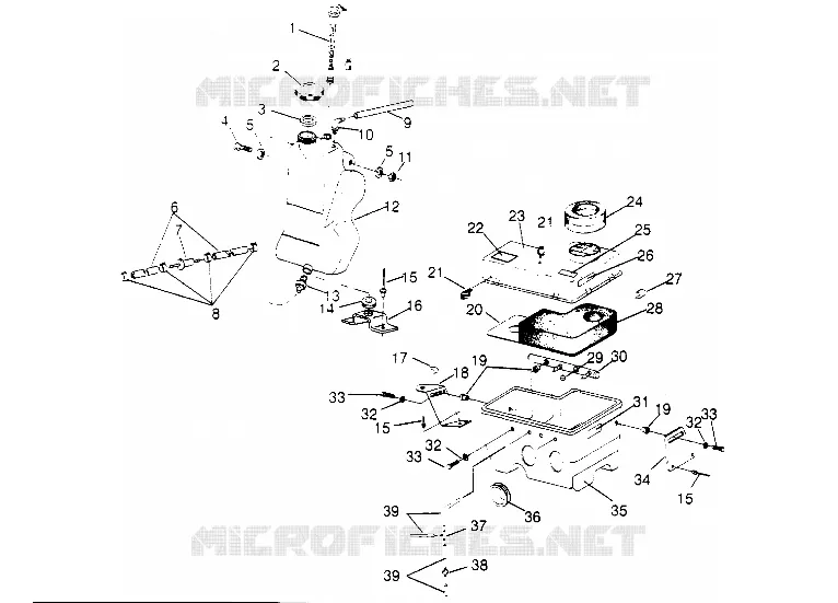 ÖLTANK / LUFTFILTERKASTEN  440 0952760, 440 SKS 0952560,  AND EUROPEAN 440 (4929032903C005)