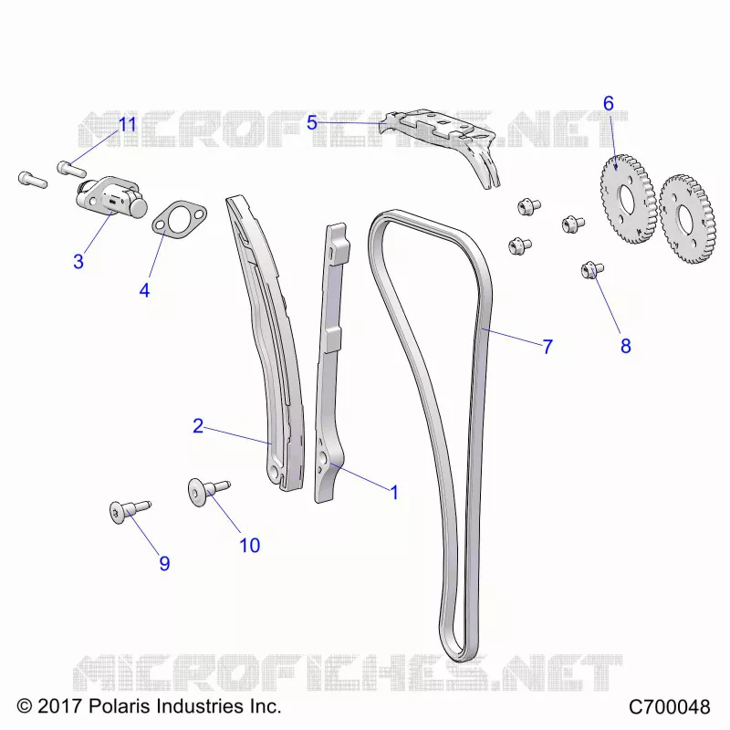 CAM CHAIN AND TENSIONER