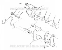 FRONT BREMSE CALIPER ASSEMBLY 1988 4 X 4 UPDATE
