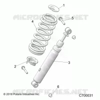 SUSPENSION, FRONT SHOCK MOUNTING