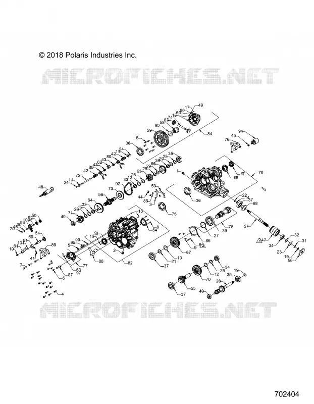 DRIVE TRAIN, MAIN GEARCASE 