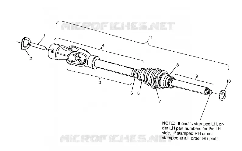 CV JOINT 6X6 400L, SWEDISH S948740 AND  NORWEGIAN N948740 (4926812681015A)